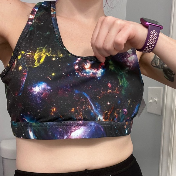 Black Milk Sports Bra Galaxy Print size Large (why is their sizing so bad! Gah!) - Picture 4 of 4